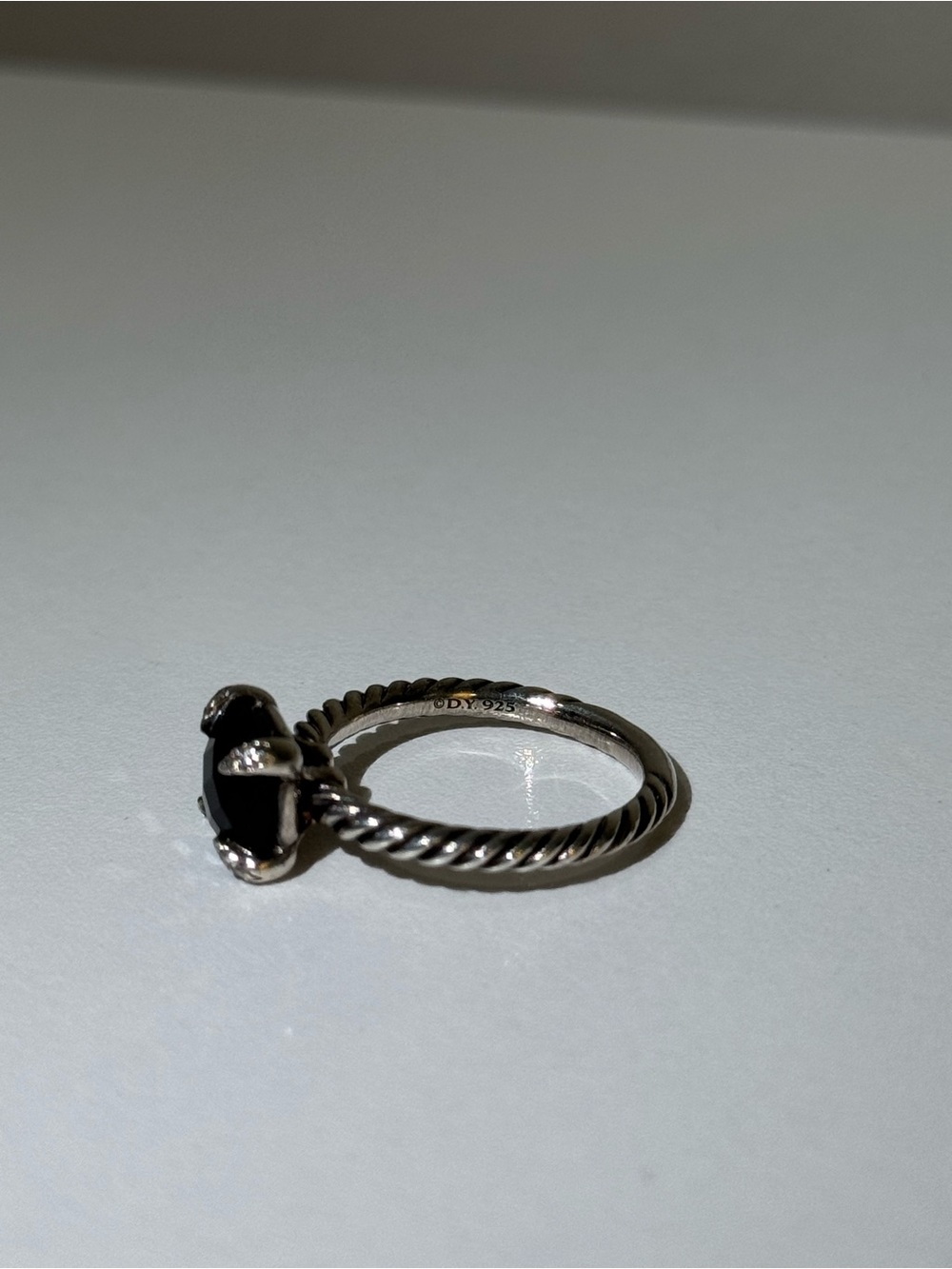 David Yurman CHATELAINE® RING
Sterling Silver w/ Black Onyx & Diamonds (size 6) - Picture 11 of 12